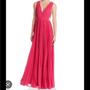 Fame and Partners pink maxi formal dress in size 0